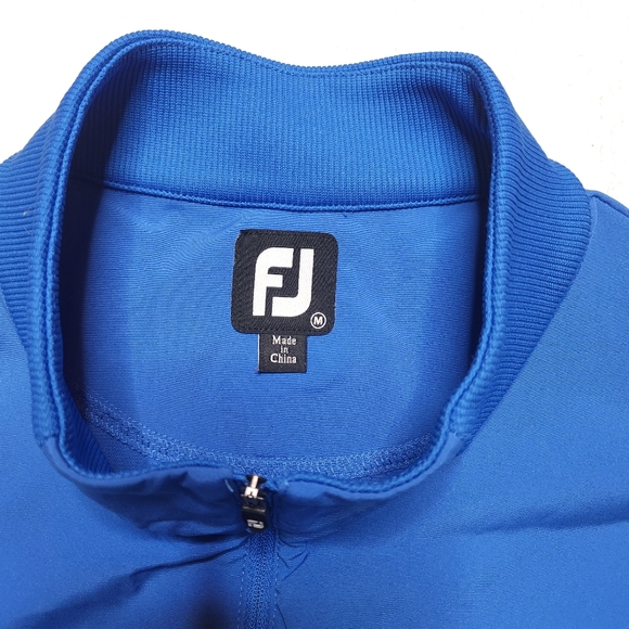 FootJoy 1/4 Zip Blue Mens Medium Vest - Picture 3 of 3